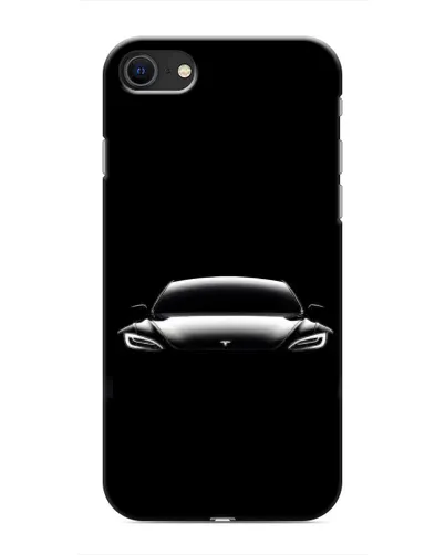 Чохол для iPhone SE (2020) з картинкою «Фари Tesla Night»