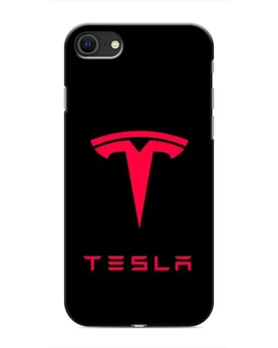 Чохол для iPhone SE (2020) з картинкою «Tesla Red Logo»
