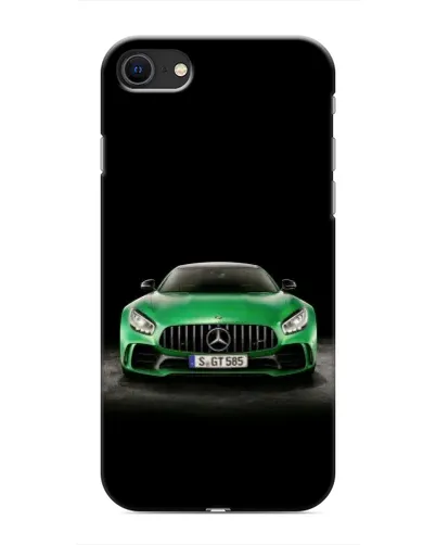 Чохол для iPhone SE (2020) з картинкою «Mercedes — неоновий лого»