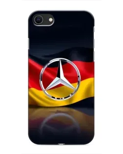 Чохол для iPhone SE (2020) з картинкою «Mercedes — прапор Німеччини»