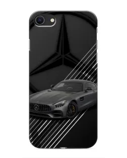 Чохол для iPhone SE (2020) з картинкою «Mercedes AMG — графіка»