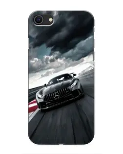 Чохол для iPhone SE (2020) з картинкою «Гоночний Mercedes AMG»