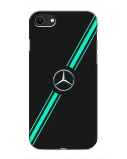 Чехол для iPhone SE (2020) с картинкой «Спортивные линии Mercedes»