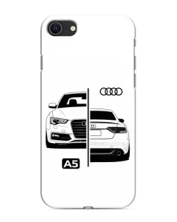 Чохол для iPhone SE (2020) з картинкою «Audi — контрастний дизайн»