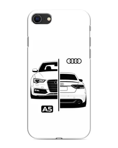 Чохол для iPhone SE (2020) з картинкою «Audi — контрастний дизайн»