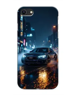 Чохол для iPhone SE (2020) з картинкою «Нічне місто та Audi»