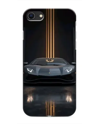 Чохол для iPhone SE (2020) з картинкою «Lamborghini золоті лінії»