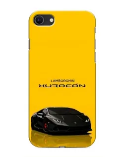Чохол для iPhone SE (2020) з картинкою «Lamborghini Huracan чорний»