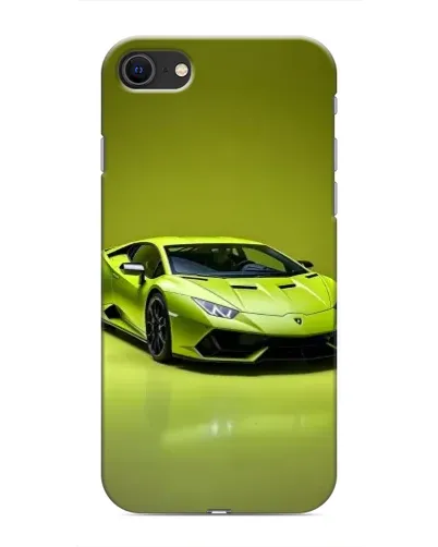 Чохол для iPhone SE (2020) з картинкою «Салатовий Lamborghini Huracan»