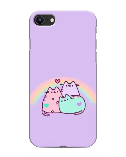 Чохол для iPhone SE (2020) з картинкою «Веселкові Пушини»