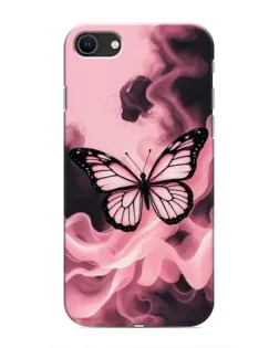 Чохол для iPhone SE (2020) з картинкою «Метелик у диму»
