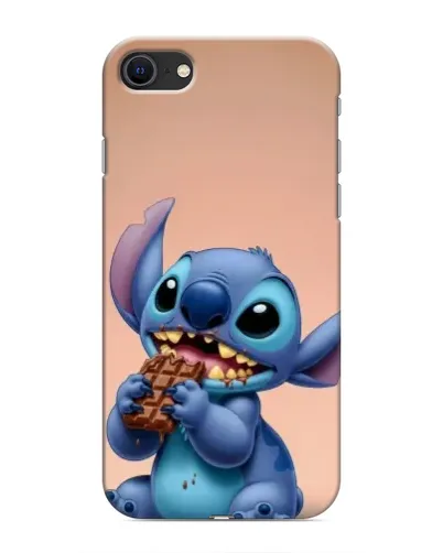 Чохол для iPhone SE (2020) з картинкою «Стіч їсть шоколад»