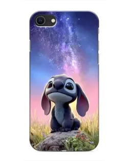 Чехол для iPhone SE (2020) с картинкой «Стич на рассвете»