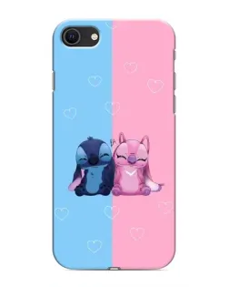 Чехол для iPhone SE (2020) с картинкой «Stitch и Angel Love»