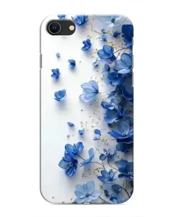 Чохол для iPhone SE (2020) з картинкою «Блакитний квітковий каскад»