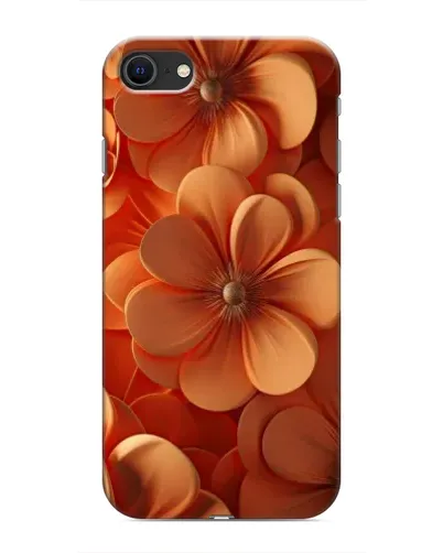 Чохол для iPhone SE (2020) з картинкою «Помаранчева макро квітка»