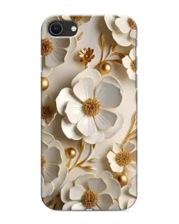 Чохол для iPhone SE (2020) з картинкою «Білі паперові квіти»