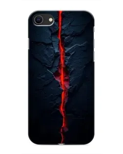 Чохол для iPhone SE (2020) з картинкою «Червона лавова тріщина»