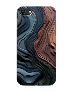 Чохол для iPhone SE (2020) з картинкою «Кольорові хвилі каньйону»