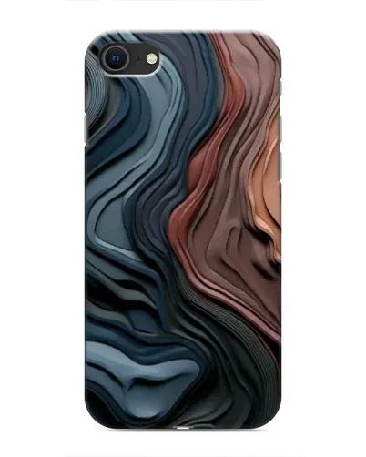 Чохол для iPhone SE (2020) з картинкою «Кольорові хвилі каньйону»