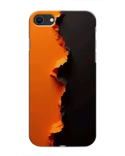 Чохол для iPhone SE (2020) з картинкою «Помаранчевий розлом»