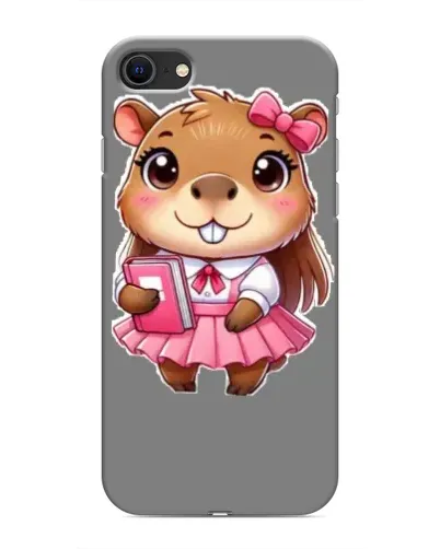 Чохол для iPhone SE (2020) з картинкою «Дівчинка капібара»