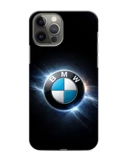 Чехол для iPhone 11 Pro Max с картинкой «BMW — неоновое сияние»