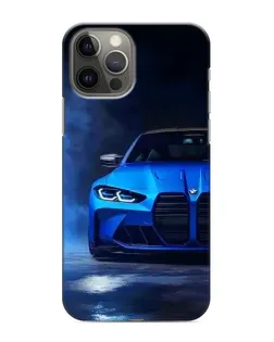 Чехол для iPhone 11 Pro Max с картинкой «Голубая BMW M4»
