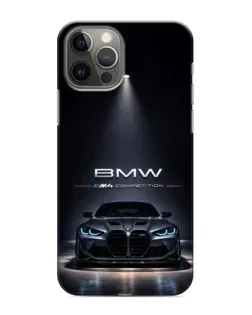 Чехол для iPhone 11 Pro Max с картинкой «BMW сквозь ночной город»