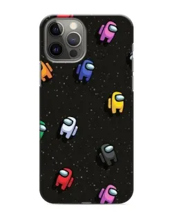 Чохол для iPhone 11 Pro Max з картинкою «Космічний патерн Among Us»