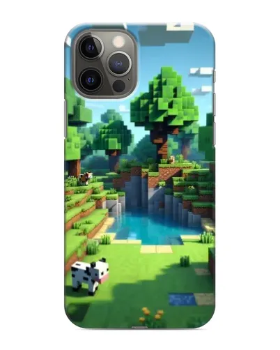 Чохол для iPhone 11 Pro Max з картинкою «Minecraft літній день»
