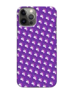 Чохол для iPhone 11 Pro Max з картинкою «Єдинороги на фіолетовому»