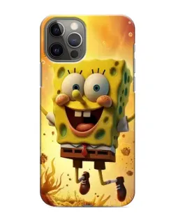 Чохол для iPhone 11 Pro Max з картинкою «Губка Боб стрибає»