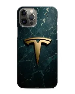 Чохол для iPhone 11 Pro Max з картинкою «Мармурова Tesla Gold»