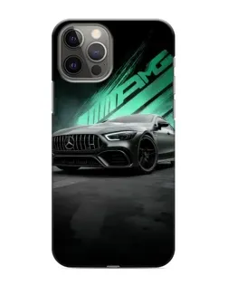 Чехол для iPhone 11 Pro Max с картинкой «Темный Mercedes AMG»