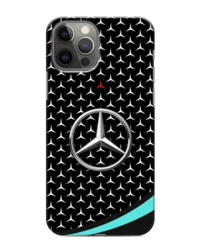 Чехол для iPhone 11 Pro Max с картинкой «Mercedes — бирюзовый акцент»