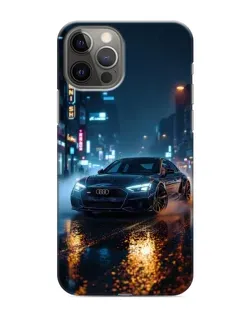 Чохол для iPhone 11 Pro Max з картинкою «Нічне місто та Audi»
