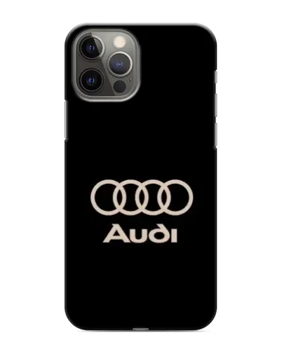Чохол для iPhone 11 Pro Max з картинкою «Audi — золотий логотип»