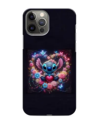 Чохол для iPhone 11 Pro Max з картинкою «Stitch у квітах»