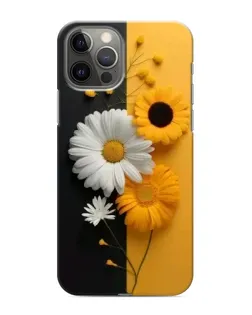 Чохол для iPhone 11 Pro Max з картинкою «Соняшник та ромашка»