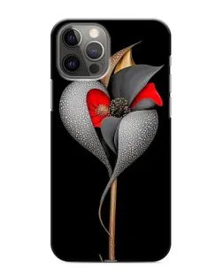 Чохол для iPhone 11 Pro Max з картинкою «Срібна фантазійна квітка»