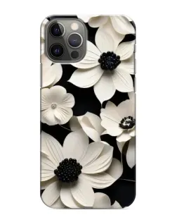 Чохол для iPhone 11 Pro Max з картинкою «Об'ємні білі квіти»