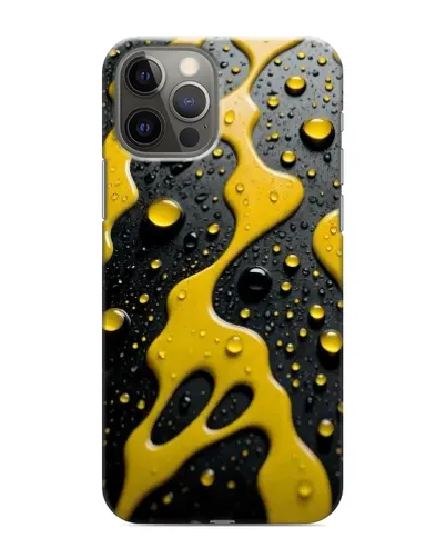 Чехол для iPhone 11 Pro Max с картинкой «Жидкое желтое золото»