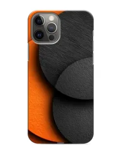 Чехол для iPhone 11 Pro Max с картинкой «Геометрия оранжевых кругов»