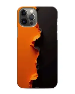 Чехол для iPhone 11 Pro Max с картинкой «Оранжевый разлом»