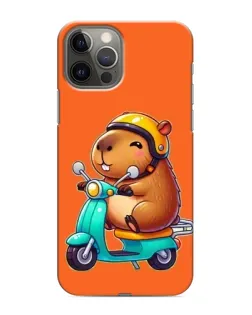 Чохол для iPhone 11 Pro Max з картинкою «Капібара на скутері» Чохол для iPhone 11 Pro Max з картинкою «Капібара на скутері»