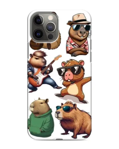 Чохол для iPhone 11 Pro Max з картинкою «Круті капібари музиканти» Чохол для iPhone 11 Pro Max з картинкою «Круті капібари музиканти»