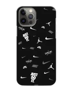 Чохол для iPhone 11 Pro з картинкою «Nike Black Pattern»