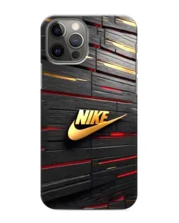 Чохол для iPhone 11 Pro з картинкою «Золотий Nike на металі»