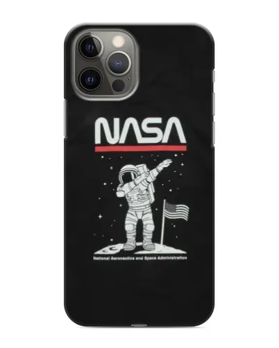 Чохол для iPhone 11 Pro з картинкою «NASA — крокуємо по Місяцю»